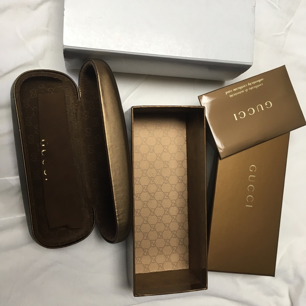 Gucci eyeglass case and original box